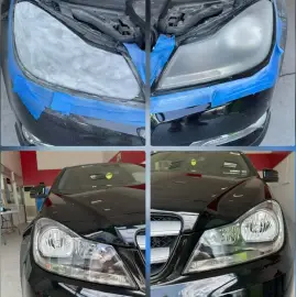Restoration of headlights/ Wrapping with coloured foil