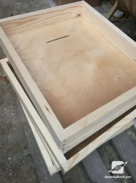 Make beehives and frames of cham material