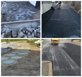 Asphalting pavement