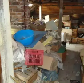 Cleaning yards, attics and basements.