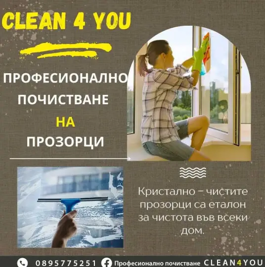 Профессиональное мытье окон, мытье мебели - C L E A N 4 Y O U