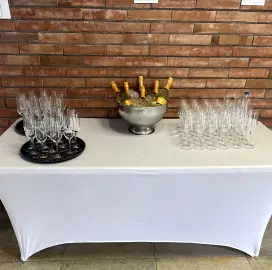 Catering services for micro-business clients - coffee breaks and cocktails.