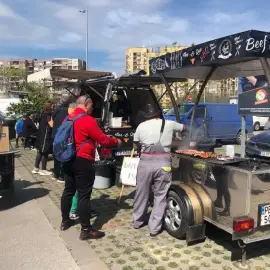 Grill Bus with trailer hire for events and parties
