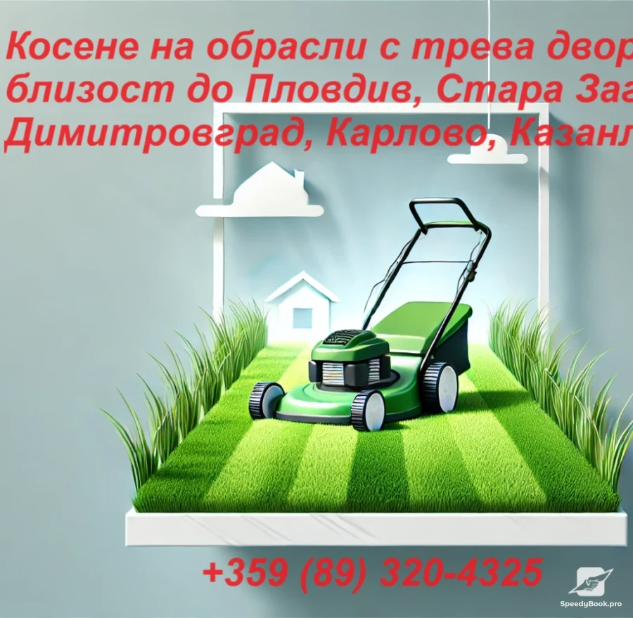 Mowing overgrown grass - Tomich