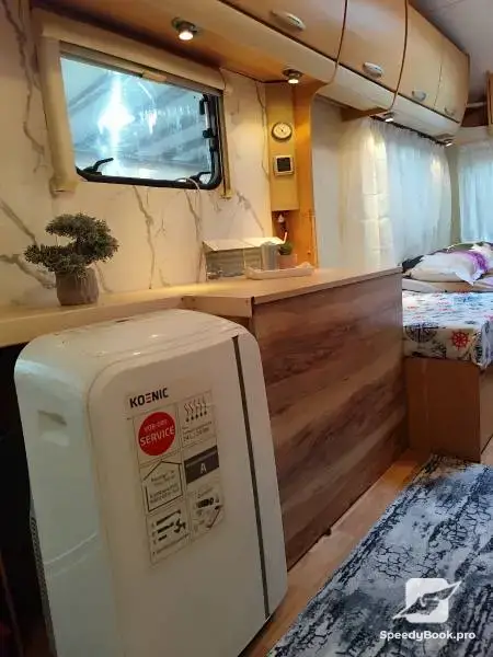 Caravan with veranda