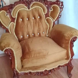 Reupholstering of upholstered furniture Upholstery services