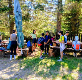 Activities for students - decoupage, painting, hiking