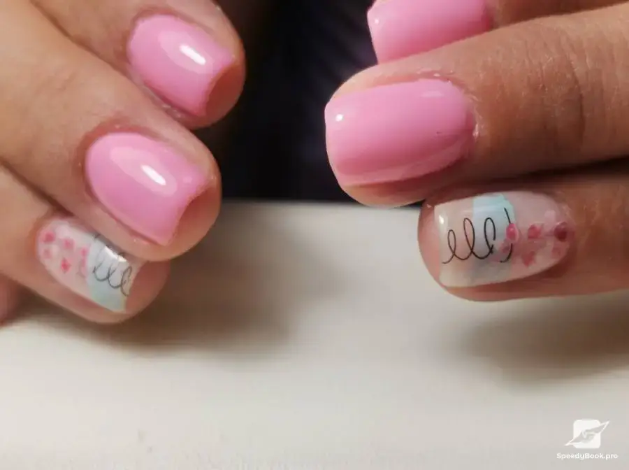 Nail's Beauty Heaven manicure and pedicure.