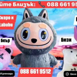 Бяло Мече , Стич , Зайчето Рики , Стич и Labubu Зарадвайте близък с нашите Плюшени герои