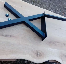 We manufacture metal legs for tables and benches