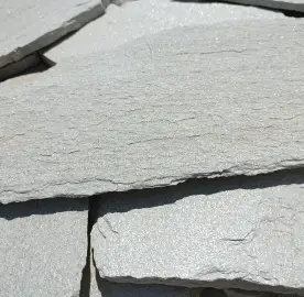 Natural stone gneiss (white) - slabs for facades and courtyards