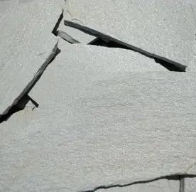 Natural stone gneiss (white) - slabs for facades and courtyards