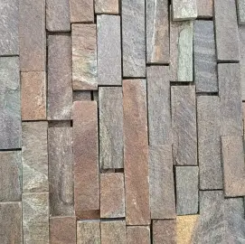 Brown natural stone (gneiss) - bricks and slabs | Top price, fast delivery