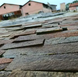 Brown natural stone (gneiss) - bricks and slabs | Top price, fast delivery