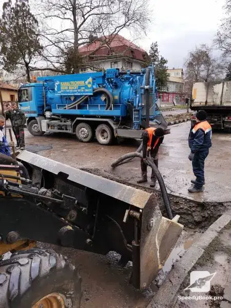 Промо Отпушване канали Септични ями мази шумен