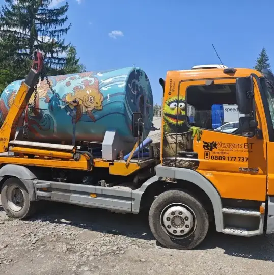 Подача чистой воды. Водовоз 5м3 и 34м3