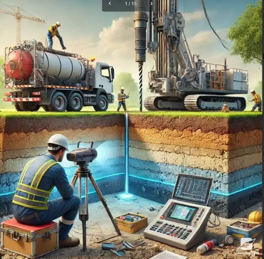 Water drilling,water discovery for boreholes.with geoscanner up to 3000 meters