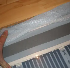 Infrared underfloor heating under laminate and wood floors and ceiling!