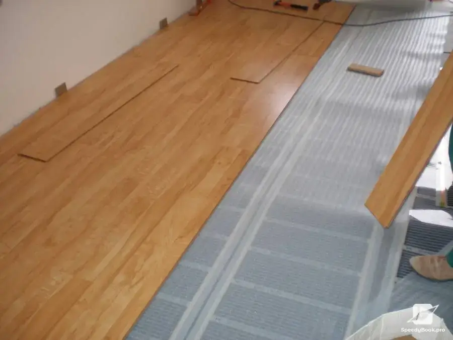 Infrared underfloor heating under laminate and wood floors and ceiling!