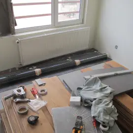 Infrared underfloor heating under laminate and wood floors and ceiling!