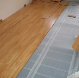 Infrared underfloor heating under laminate and wood floors and ceiling!