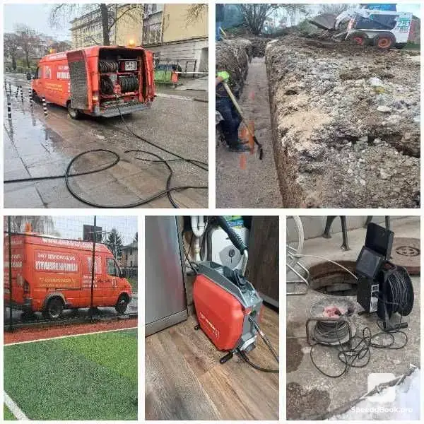 Cleaning of septic tanks Unclogging of sewers