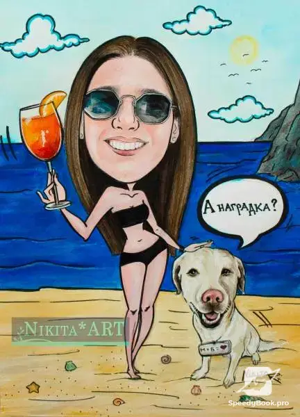 Карикатури по поръчка, ръчно рисувани