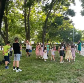 Children party with professional animator