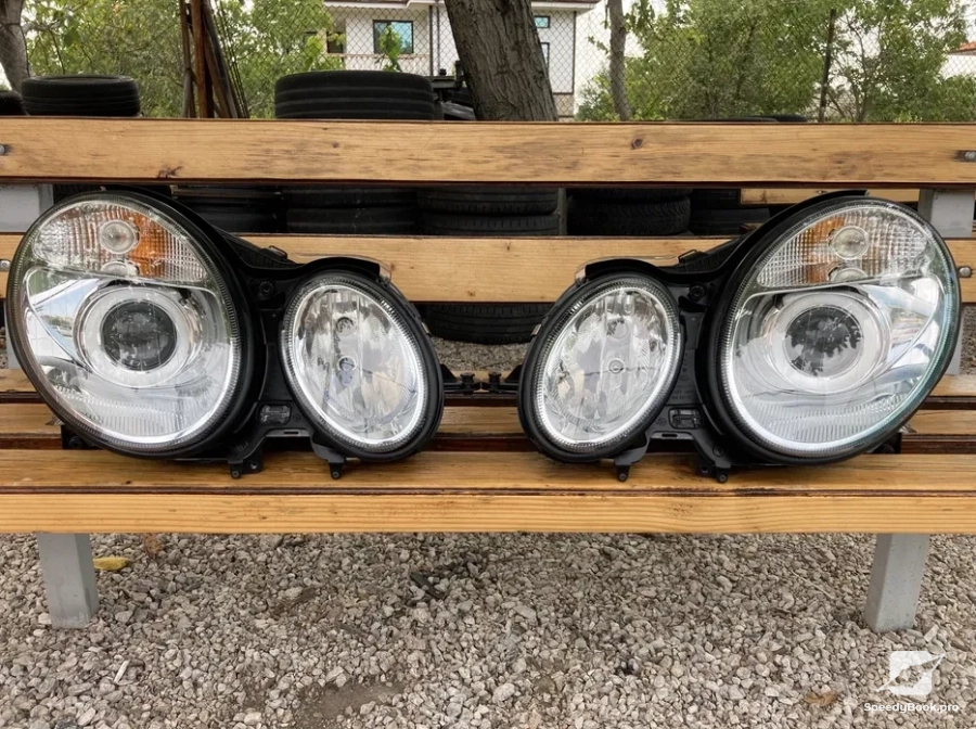 Mercedes headlight recycling, repair and polishing