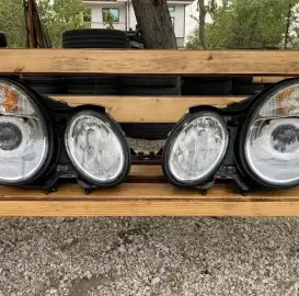 Mercedes headlight recycling, repair and polishing