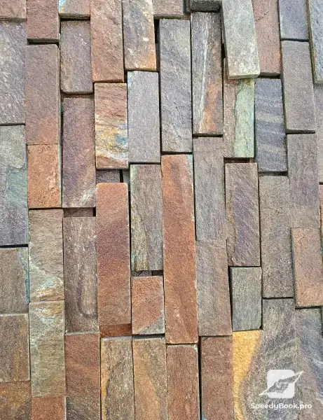 Brown natural stone (gneiss) - bricks and slabs | Top price, fast delivery